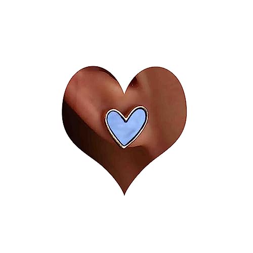 Atentuyi Boho Kleine Herz Ohrstecker Gold Acryl Herz Ohrringe Blau Emaille Ohrringe Kleine Ohrstecker Ohrringe Einfach Ohrringe Minimalistisch Ohrringe Schmuck Für Frauen Und Mädchen von Atentuyi