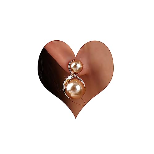 Atentuyi Boho Perlen Ohrstecker Gold Perlen Ohrringe Vintage Perlen Ohrringe Perlen Ohrringe Doppel Perle Quaste Ohrringe Schmuck Für Frauen Und Mädchen von Atentuyi