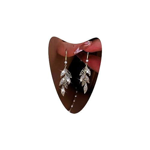 Atentuyi Cz Blatt Tropfen Ohrringe Gold Hochzeit Strass Ohrringe Kristall Blatt Ohrringe Braut Kronleuchter Ohrringe Quaste Baumeln Ohrringe Für Frauen Und Mädchen Bräute Brautjungfern Schmuck Atentuyi Cz Blatt Tropfen Ohrringe Gold Hochzeit Strass Ohrringe Kristall Blatt Ohrringe Braut Kronleuchter Ohrringe Quaste Baumeln Ohrringe Für Frauen Und Mädchen Bräute Brautjungfern Schmuck von Atentuyi