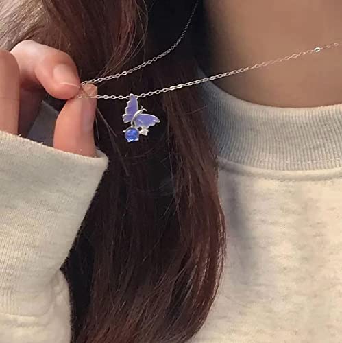 Atentuyi Lila Kristall Schmetterling Anhänger Halskette Silber Opal Schmetterling Halskette Kleiner Schmetterling Choker Winzige Cz Halskette Schmetterling Halskette Schmuck Frauen Teenager Mädchen Atentuyi Lila Kristall Schmetterling Anhänger Halskette Silber Opal Schmetterling Halskette Kleiner Schmetterling Choker Winzige Cz Halskette Schmetterling Halskette Schmuck Frauen Teenager Mädchen von Atentuyi