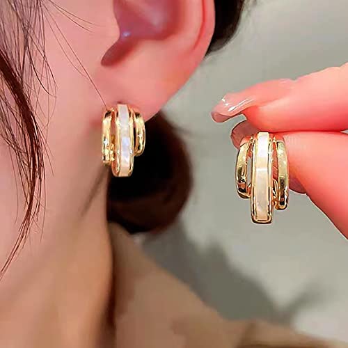 Atentuyi Offene Reifen Ohrringe Gold Huggie Hoop Ohrringe Offene Huggie Ohrringe Huggie Ohrringe Bar Opal Reifen Ohrringe Huggie Ohrstecker Schmuck Für Frauen Und Mädchen von Atentuyi