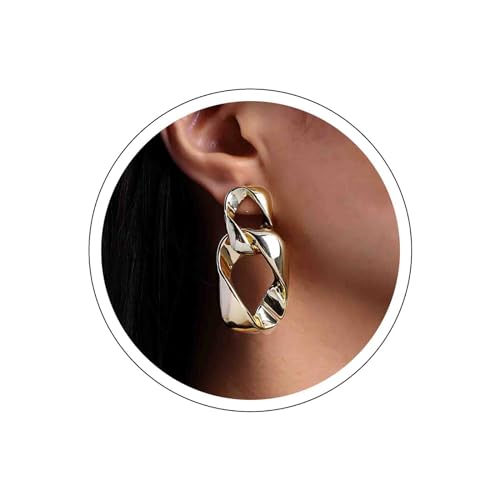 Atentuyi Punk Unregelmäßige Klobige Quadratische Ohrringe Gold Große Quadratische Ohrringe Große Quadratische Reifen Ohrringe Geometrische Baumeln Tropfen Ohrringe Schmuck Für Frauen Und Mädchen Atentuyi Punk Unregelmäßige Klobige Quadratische Ohrringe Gold Große Quadratische Ohrringe Große Quadratische Reifen Ohrringe Geometrische Baumeln Tropfen Ohrringe Schmuck Für Frauen Und Mädchen von Atentuyi
