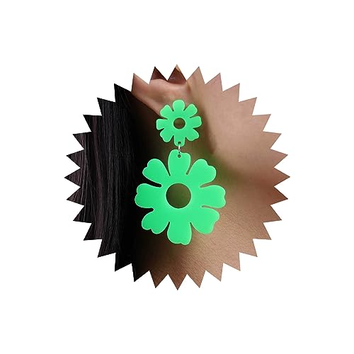 Atentuyi Retro 80er Neon Ohrringe Große Blume Baumeln Ohrringe Acryl Tropfen Ohrringe Harz Grün Floral Daisy Ohrringe Lange Quaste Ohrringe 90er Jahre Outfit Party Zubehör Schmuck Für Frauen Mädchen Atentuyi Retro 80er Neon Ohrringe Große Blume Baumeln Ohrringe Acryl Tropfen Ohrringe Harz Grün Floral Daisy Ohrringe Lange Quaste Ohrringe 90er Jahre Outfit Party Zubehör Schmuck Für Frauen Mädchen von Atentuyi
