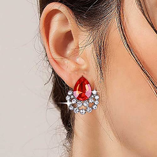 Atentuyi Rote Kristall Tropfen Ohrringe Rote Kristall Ohrstecker Ohrringe Silber Zirkonia Ohrringe Hochzeit Rubin Ohrringe Cubic Zirkonia Ohrringe Braut Strass Ohrringe Schmuck Für Frauen Und Mädchen Atentuyi Rote Kristall Tropfen Ohrringe Rote Kristall Ohrstecker Ohrringe Silber Zirkonia Ohrringe Hochzeit Rubin Ohrringe Cubic Zirkonia Ohrringe Braut Strass Ohrringe Schmuck Für Frauen Und Mädchen von Atentuyi