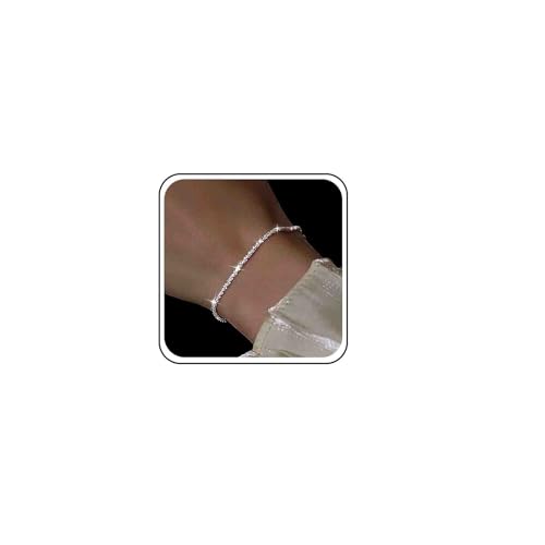 Atentuyi Wedding Dünnes Armband Kette Dünnes Silbernes Armband Einfaches Armband Funkelndes Armband Minimalistisches Armband Zierliches Armband Zartes Armband Schmuck Für Frauen von Atentuyi
