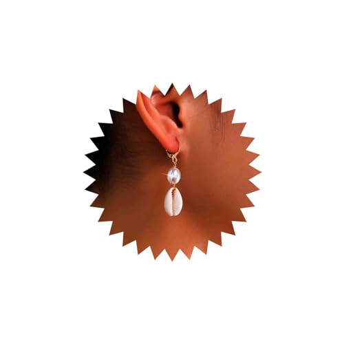 Boho Kaurimuschel Ohrringe Gold Strand Muschel Ohrringe Perle Muschel Reif Ohrringe Muschel Tropfen Ohrringe Weiß Muschel Huggie Reif Ohrringe Muschel Baumeln Charme Reif Ohrringe Für Frauen Mädchen von Atentuyi