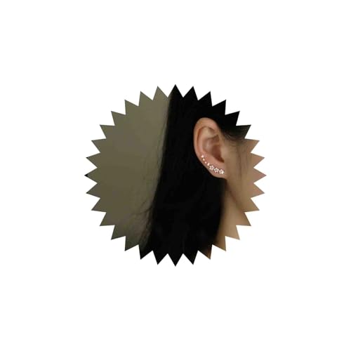 Gold Blume Crawler Ohrringe Manschette Cz Ohrstecker Ohrringe Silber Strass Ohrclimber Ohrringe Braut Kristall Stern Ohrringe Funkelnde Hochzeit Ohrringe Blume Ohrringe Minimalistische Einfache Frauen von Atentuyi