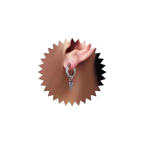 Gothic Kleine Spike Charm Reif Ohrringe Silber Spike Huggie Reif Ohrringe Spike Tropfen Reif Ohrringe Spike Baumeln Reif Ohrringe Winzige Spike Reif Ohrringe Männer Schmuck Für Frauen Und Mädchen von Atentuyi