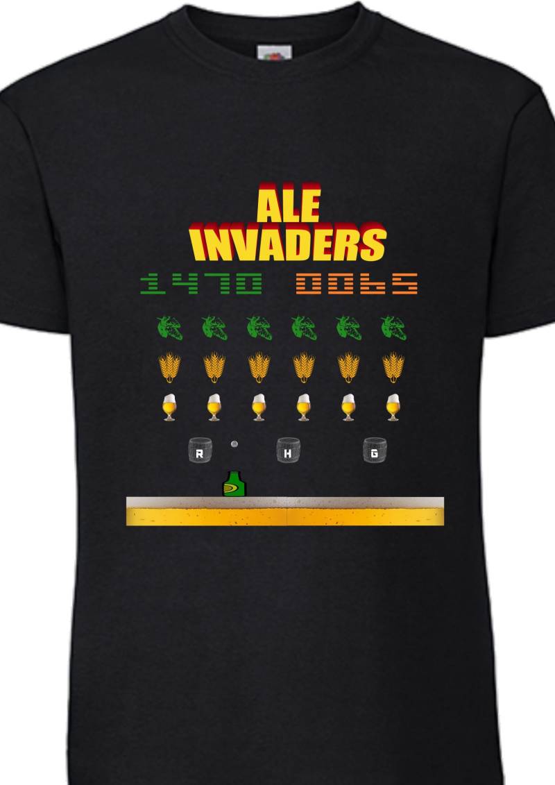 Ale Invaders Bier Shirt T-Shirt Funshirt Spass Hopfen Malz Ale Invaders Bier Shirt T-Shirt Funshirt Spass Hopfen Malz von Aterium47