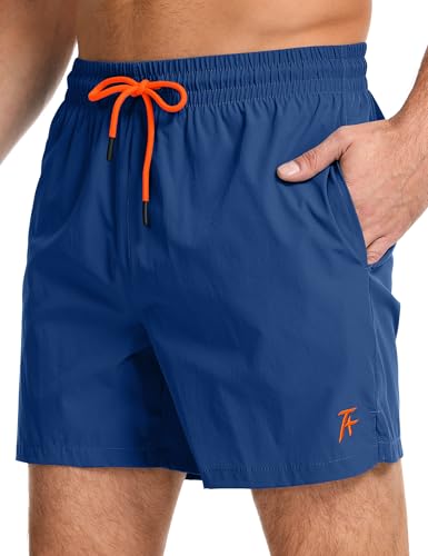 Atforna Badeshorts Herren Badehose Kurz Schnelltrocknend Badehosen für Herren Atmungsaktiv Schwimmhose mit Mesh Innenfutter Kobaltblau M von Atforna