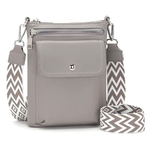 Atgbiem 2025 Umhängetasche Damen Klein Handytasche Zum Umhängen Kleine Handtasche Damen Crossbody Bag Grau Geschenke für Frauen von Atgbiem