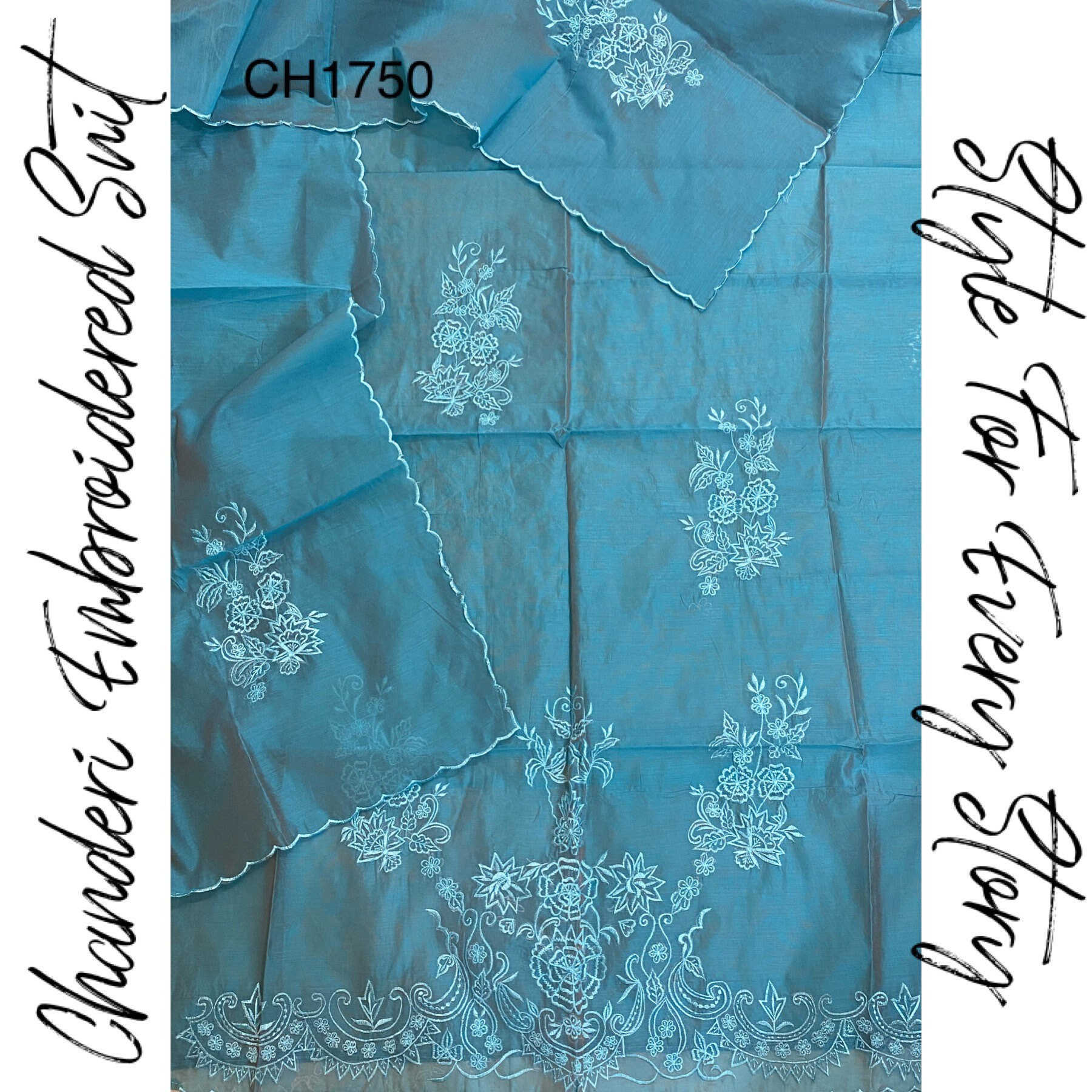 Atharva Stickerei Salwar Kamee/Farben Erhältlich/Chanderi Shirt/Chanderi Dupatta/Spitzenarbeit/Custom Stitch Unstitch/Geschenk/Plazzos/Ch1750 Atharva Stickerei Salwar Kamee/Farben Erhältlich/Chanderi Shirt/Chanderi Dupatta/Spitzenarbeit/Custom Stitch Unstitch/Geschenk/Plazzos/Ch1750 von AtharvaHandloom