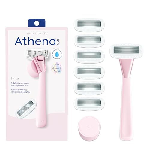 Athena Club Rasierset für Damen, 1 Rosenrasiergriff + 6 Ersatzklingen Athena Club Rasierset für Damen, 1 Rosenrasiergriff + 6 Ersatzklingen von Athena Club