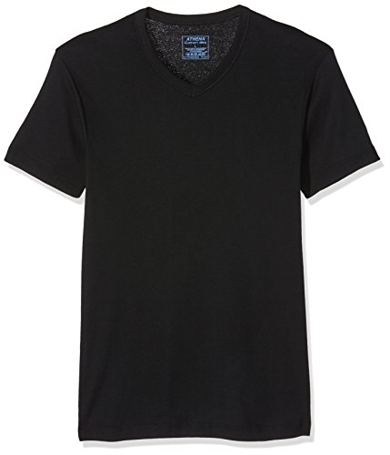 ATHENA Herren L220 Unterhemd, Schwarz, XL (2er Pack) von Athena