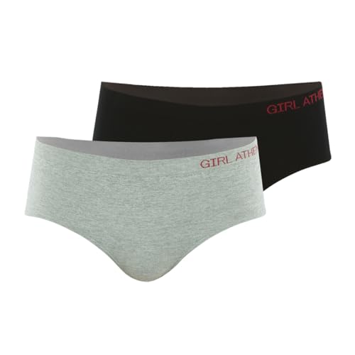 ATHENA Mädchen Seamless Slip, GRIS Chine/Noir, 10 Jahre von Athena