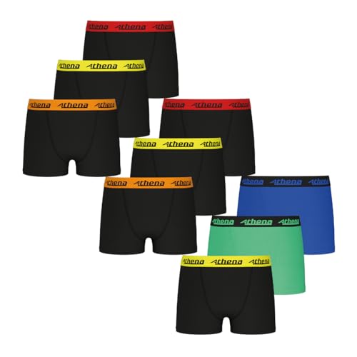 Athena- Ecopack Trio Choc Boxershorts für Jungen- weich und dehnbar- Stretch-Baumwolle- Oeko-TEX Standard 100 Label von Athena