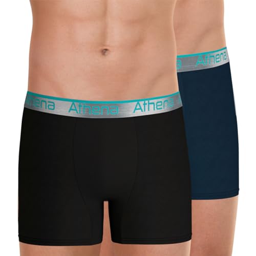 Athena Herren Adjust Unterwäsche, Noir/Petrole, M Athena Herren Adjust Unterwäsche, Noir/Petrole, M von Athena