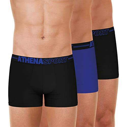 Athena Herren LH31 Unterwäsche, Schwarz/Blau/Schwarz, XXXL von Athena