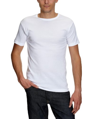 Athena Herren Unterhemden , 2er Pack - Weiß - Blanc / Blanc - L (Herstellergröße: 4) von Athena