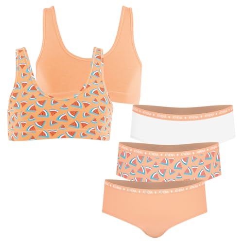 Athena Mädchen Girl Mode Dessous-Set, Rose Pastel Blanc, 12 ANS von Athena