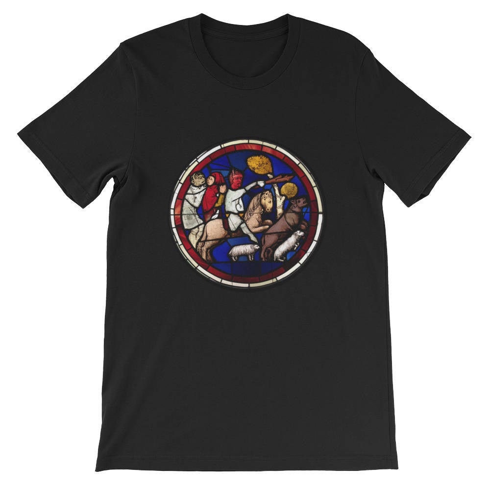 Ritter Im Mittelalter - Kurzarm Unisex T-Shirt Ritter Im Mittelalter - Kurzarm Unisex T-Shirt von AthenaArtCollective