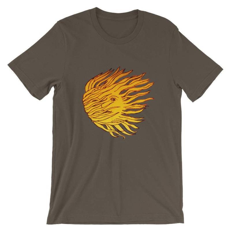 Wind Bläst Die Sonne Unisex Kurzarm T-Shirt Wind Bläst Die Sonne Unisex Kurzarm T-Shirt von AthenaArtCollective