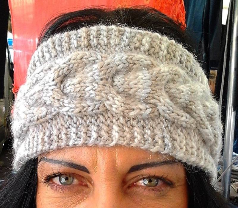 Doppelseitiges Stirnband/Ohrbedeckung Aus Alpakawolle/Gefüttertes Stirnband/Sehr Warmes Ski-Stirnband/Elegante Ohrbedeckung von Athiss