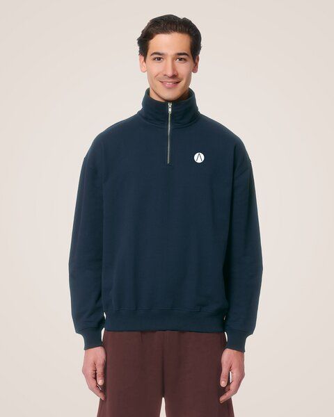 Athleez BASIC - Relaxed ¼-Zip Sweatshirt - 100% Bio-Baumwolle von Athleez