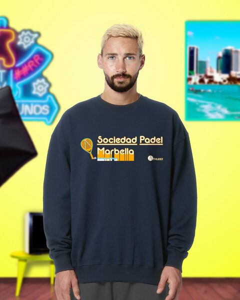 Athleez "Sociedad Padel" Heavy Sweatshirt - 100% Bio-Baumwolle - 0% Polyester von Athleez