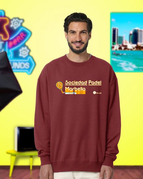 Athleez "Sociedad Padel" Heavy Sweatshirt - 100% Bio-Baumwolle - 0% Polyester von Athleez