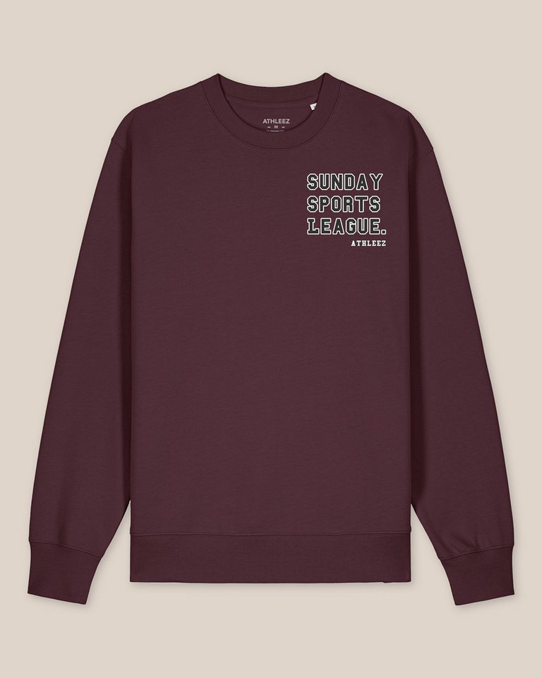 Athleez Sweatshirt SUNDAY SPORTS LEAGUE - Sweatshirt - 100% Bio-Baumwolle - 0% Polyester" von Athleez