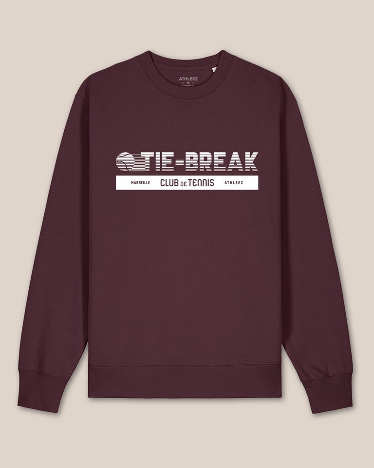 Athleez Sweatshirt TIE-BREAK - Sweatshirt - 100% Bio-Baumwolle - 0% Polyester von Athleez