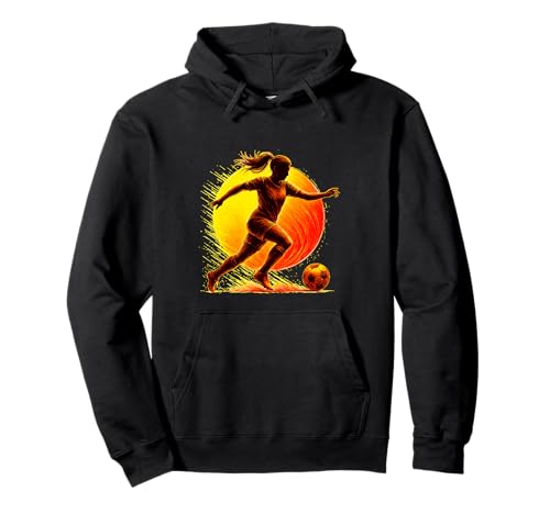 Soccer Girl konzentriert sich auf Spiel mit Geschwindigkeit und Geschicklichkeit Pullover Hoodie Soccer Girl konzentriert sich auf Spiel mit Geschwindigkeit und Geschicklichkeit Pullover Hoodie von Athletic Female Soccer Star Chasing the Ball Hard