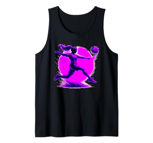 Mädchen Fußballspieler Powerful Kick Athletic Action Art Tank Top Mädchen Fußballspieler Powerful Kick Athletic Action Art Tank Top von Athletic Women’s Soccer Kick with Bold Movement