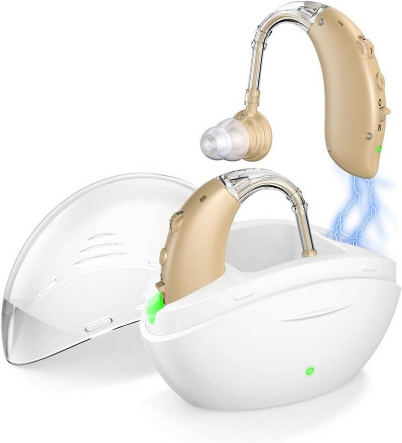 Athlix Im-Ohr-Hörgerät Hörversstärker Geräuschunterdrückend Soundverstärker für Senioren, Rauschunterdrückung, Einfache Bedienung, Wiederaufladbar von Athlix