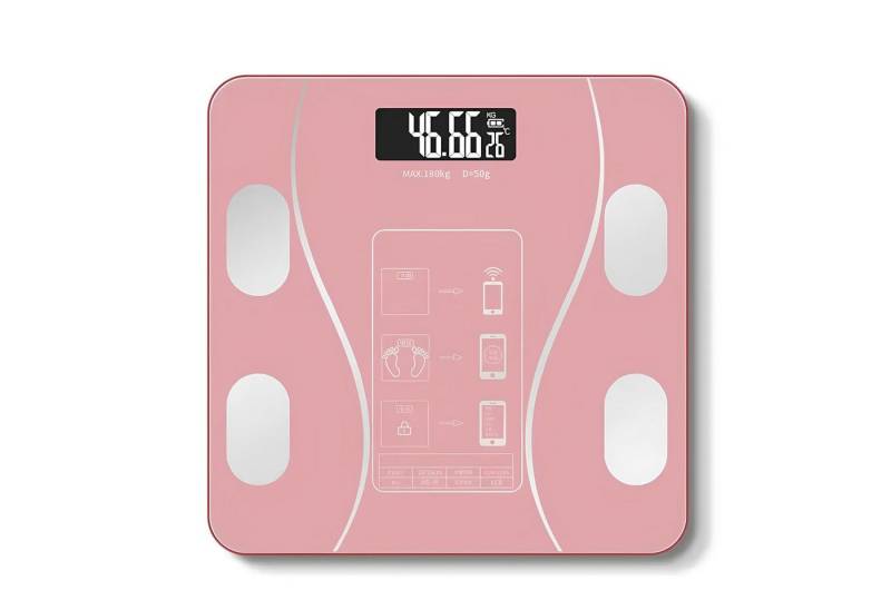 Athlix Personenwaage Körper-Analyse-Waage Körperwaage Körperfettwaage Gewichtswaage, Bluetooth App, Körperfett, BMI, BMR, Muskelmasse, App-Funktion von Athlix