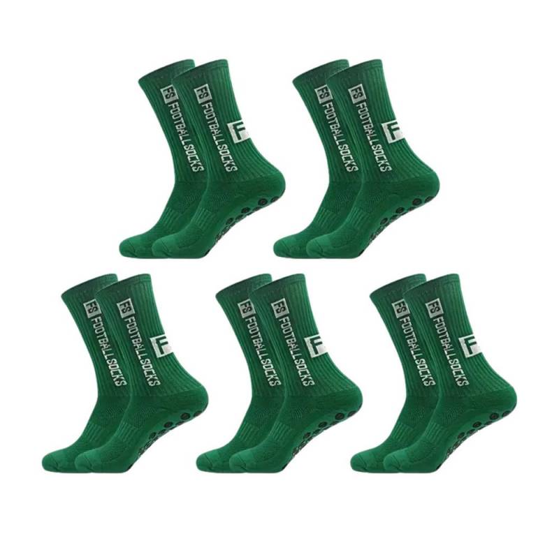 Athlix Sportsocken 5 Paar Fußball Socken, Sportsocken 34-46 Anti Rutsch Grip Fussball Atmungsaktiv, absorbieren Schweiß, Vielseitig einsetzbar von Athlix