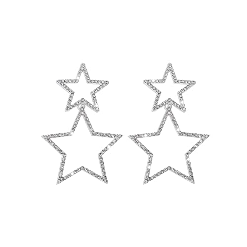 Damen Stern Quaste Ohrringe Kristall Wasserfall Fransen Ohrringe Strass Big Star Baumeln Ohrringe für Frauen Mädchen Zink Kein Edelstein Damen Stern Quaste Ohrringe Kristall Wasserfall Fransen Ohrringe Strass Big Star Baumeln Ohrringe für Frauen Mädchen Zink Kein Edelstein von Atiptu