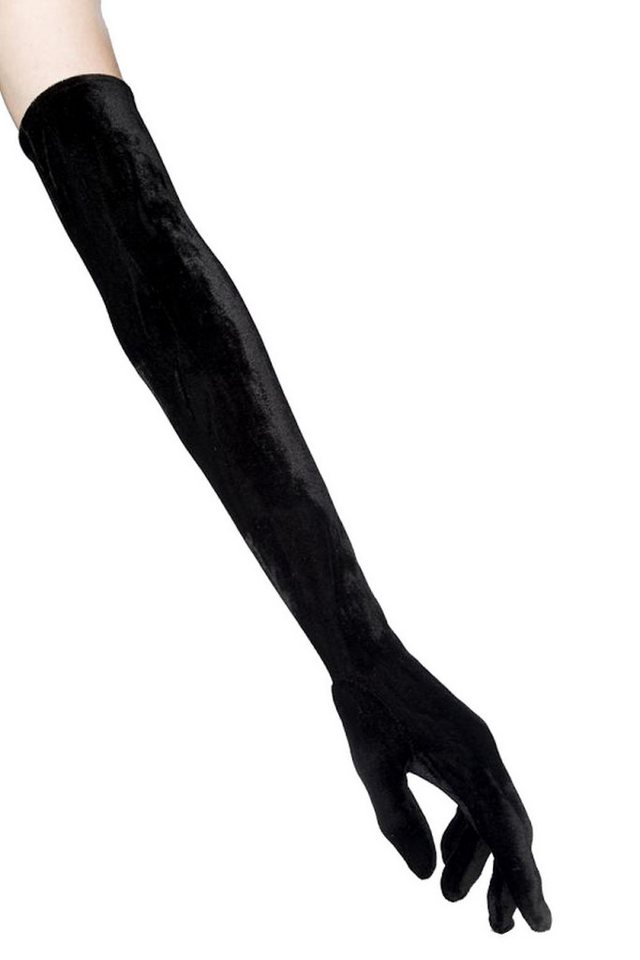 Atixo Abendhandschuhe Samt-Handschuhe lang Abendhandschuhe Partyhandschuhe von Atixo