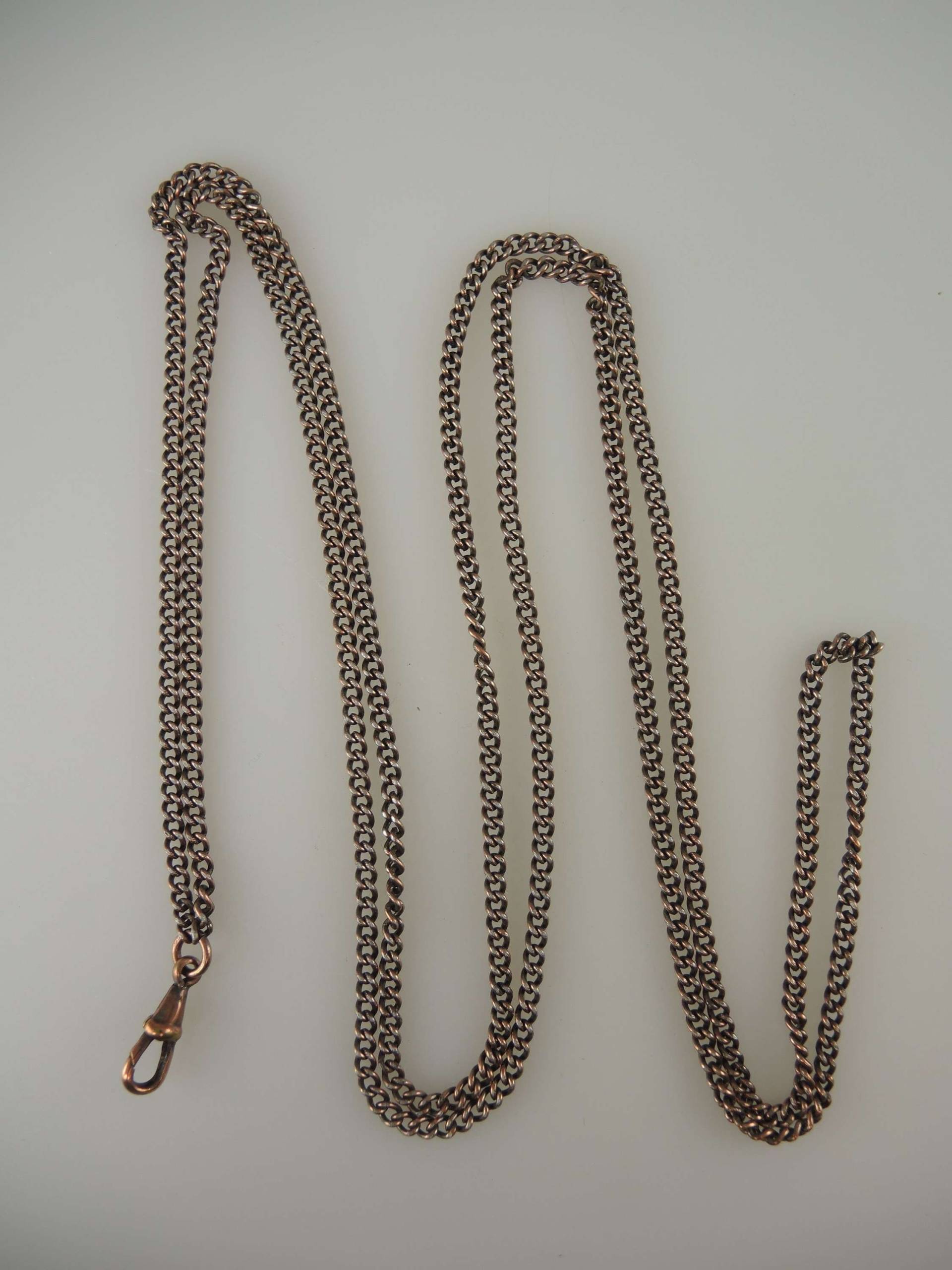 Viktorianisch Vergoldete Lange Wachuhr Kette C1890 Viktorianisch Vergoldete Lange Wachuhr Kette C1890 von AtlamWatches