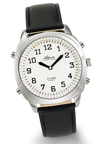 Atlanta Herrenuhr Zeitansage Silber Schwarz - 8908-19 Atlanta Herrenuhr Zeitansage Silber Schwarz - 8908-19 von Atlanta