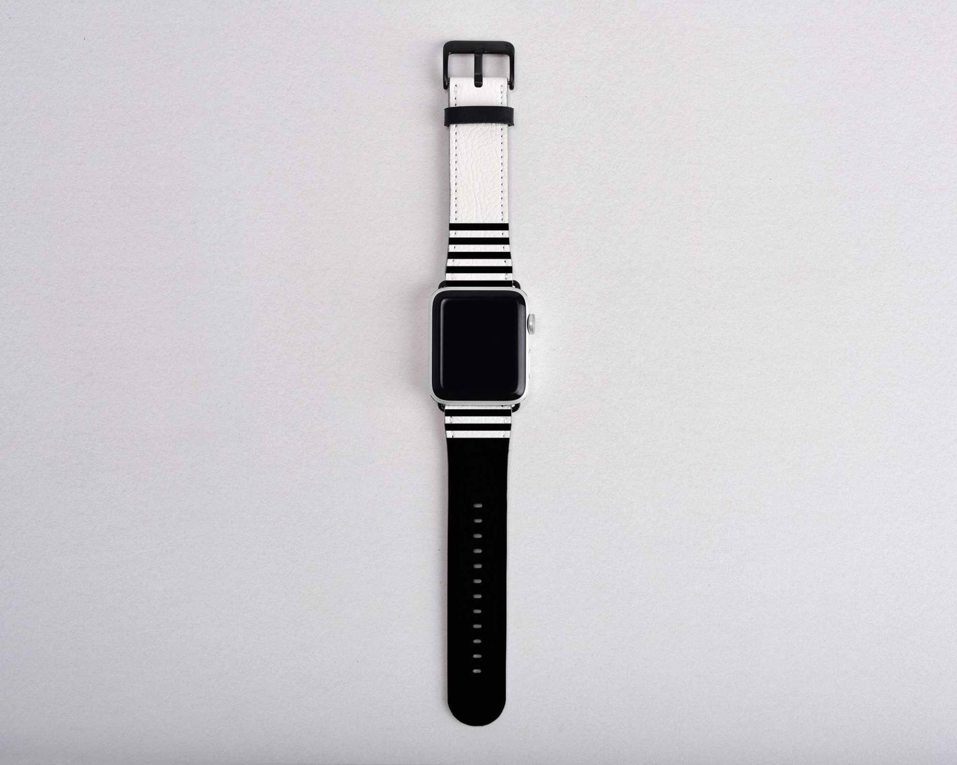 Uhrenarmband Schwarz Weiß Streifen Iwatch Band Minimalist Armband 38 Mm 40 42 44 Serie 6 5 4 3 2 1 Se Unisex Uhrenarmband Schwarz Weiß Streifen Iwatch Band Minimalist Armband 38 Mm 40 42 44 Serie 6 5 4 3 2 1 Se Unisex von AtlantekDesigns