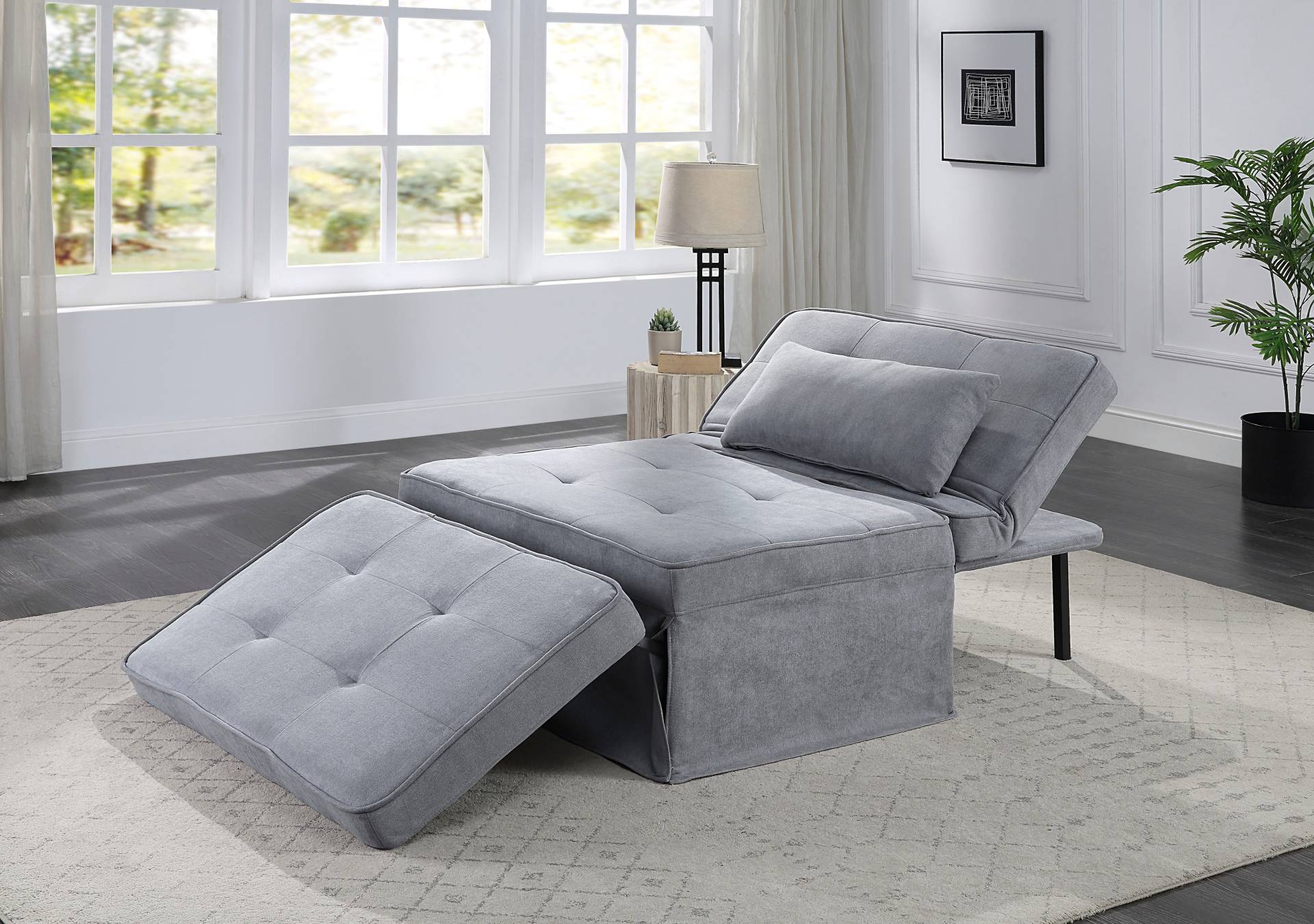 ATLANTIC home collection Schlafsofa Finn, wandelbar zum Loungesessel, Relaxliege und Gästebett, inkl. Kissen von Atlantic Home Collection