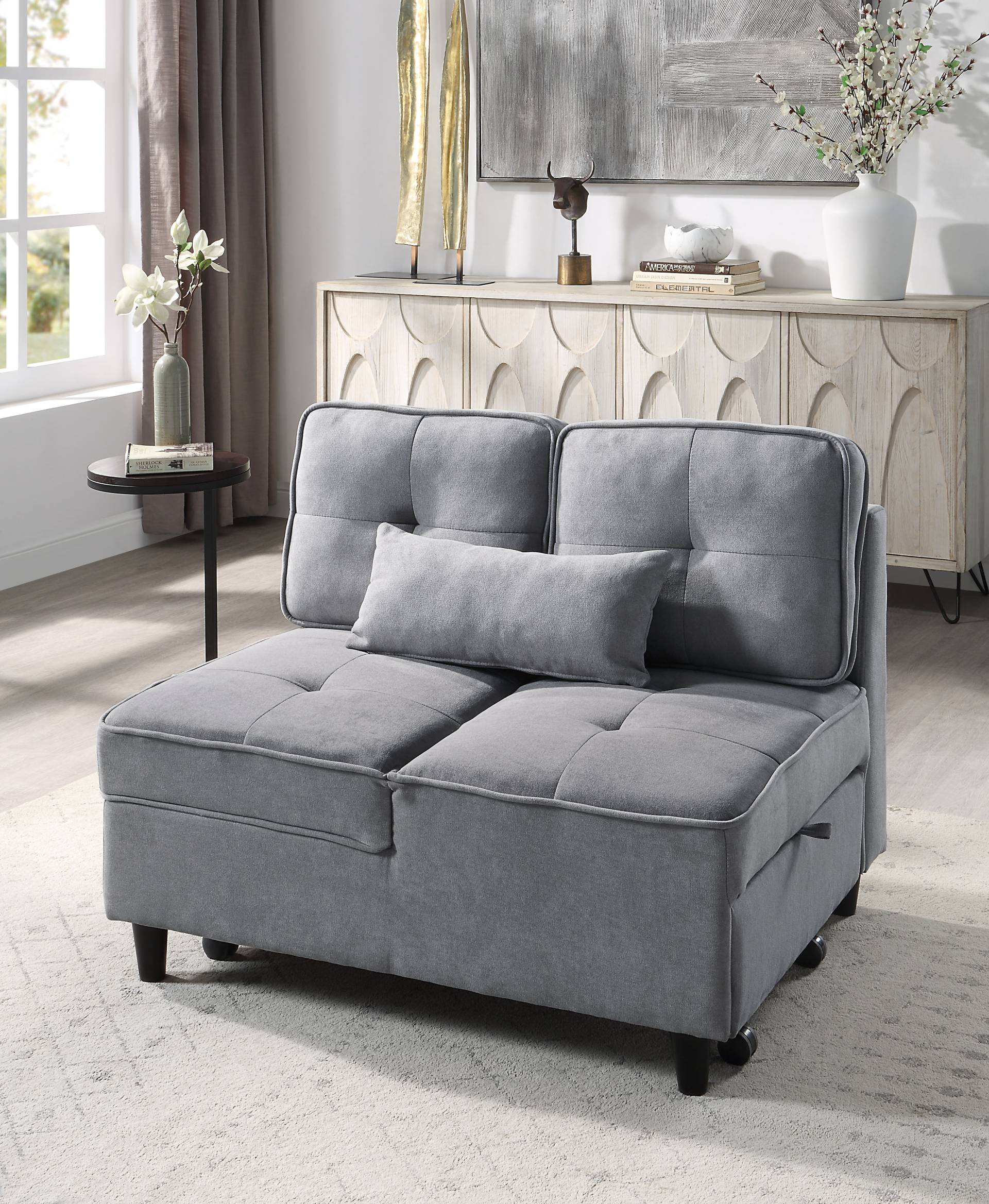 ATLANTIC home collection Schlafsofa "Freddy", wandelbar zum Loungesessel, Relaxliege und Gästebett, inkl. Kissen von Atlantic Home Collection