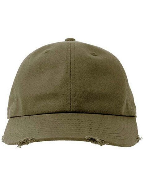 Atlantis Headwear Atlantis Unisex Cap Basecap Cappy Kappe Destoyed Effekt mit unstrukturierter Krone erhätlich in 7 Farben Dad Hat Destroyed-S von Atlantis Headwear