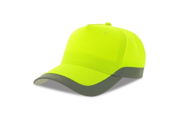 Atlantis Headwear Atlantis HiViz wasserabweisende, gut sichtbare Cap aus recyceltem, reflektierendem Material mit UV-Schutz von Atlantis Headwear