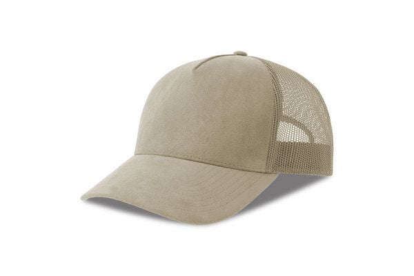 Atlantis Headwear Damen / Herren Netz Cap kombiniert mit Wildlederoptik Basecap Kappe Cappy von Atlantis Headwear