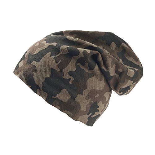 Atlantis Brooklin Raw Edge Jersey Beanie Mütze (Einheitsgröße) (Camouflage) von Atlantis