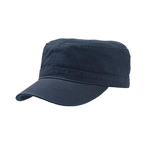 Atlantis Chino Baumwolle Uniform Military Kappe (Einheitsgröße) (Marineblau) von Atlantis
