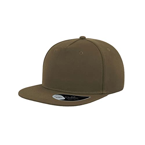 Atlantis Flat Visor 5 Paneel Kappe (Einheitsgröße) (Olive) von Atlantis